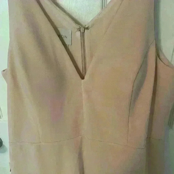 NWT BHLDN Jones Blush Pink Dress for Wedding & Bridesmaid Stretchy Crepe Size 24 - Picture 6 of 9